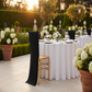 Black Spandex Chiavari Chair Back Cover Outdoor Setting