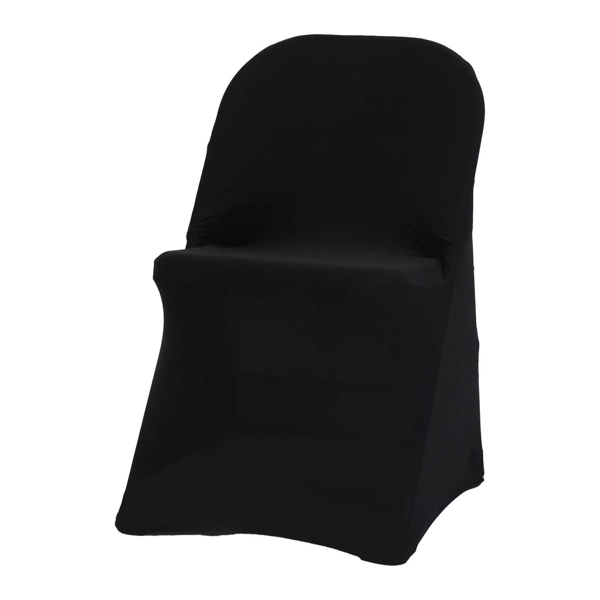 Folding Spandex Chair Cover Black at CV Linens