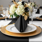 Taffeta Napkin 20"x20" - Black.