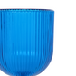 Blue Acrylic 11oz Wine Goblets Ripple Design (6 pcs/pk)