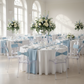 Buckle Spandex Stretch Chair Band - Baby Blue.