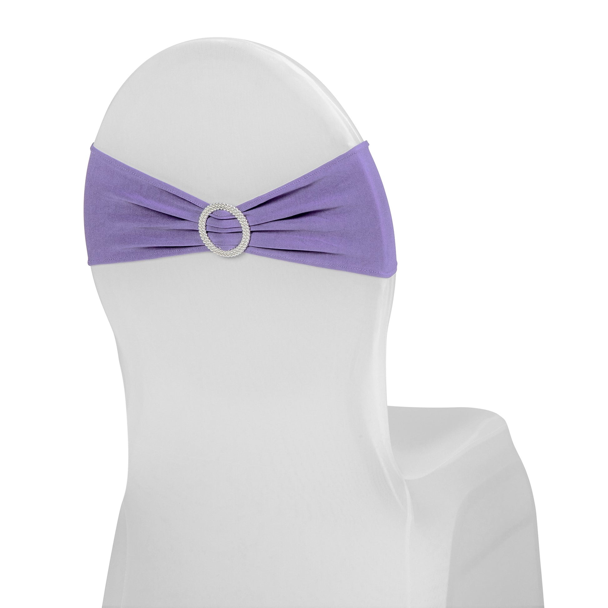 Buckle Spandex Stretch Chair Band - Lavender