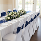 Buckle Spandex Stretch Chair Band - Navy Blue.