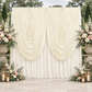 Cascade Swag Drape Panel 6.5ft x 5ft Ivory outdoor garden wedding