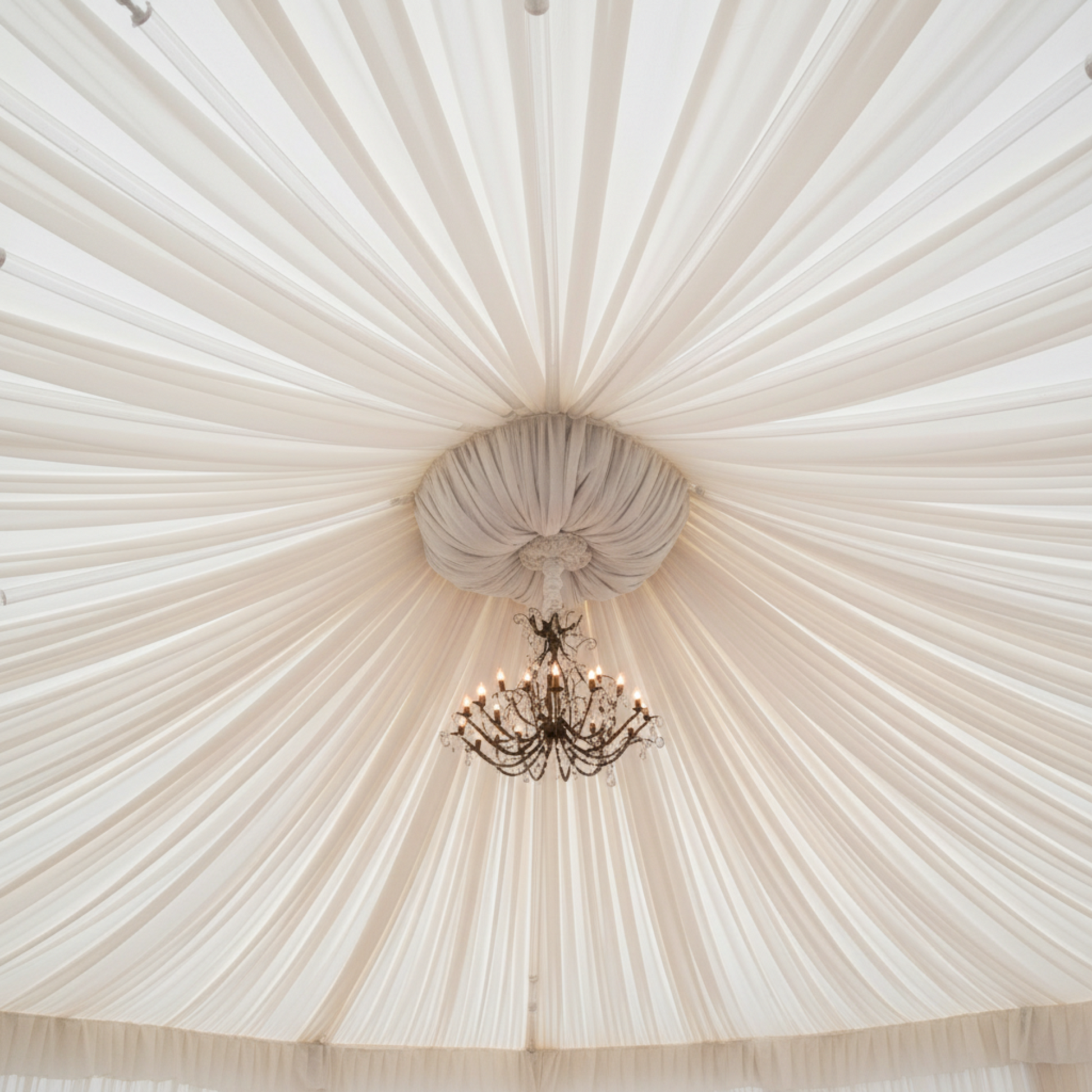 8 pcs Clear Acrylic Ceiling Drape Tube with Position Fastening Pins Size: 24 in | Wedding | Event