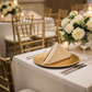 Champagne Velvet Napkin Indoor Reception