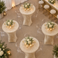 Champagne Velvet Cocktail Table Cover - Tent Overhead