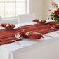 Cheesecloth Gauze Linen Napkin 20"x20" (5pc/pk) - Rust.
