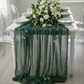 Cheesecloth Table Runner 25" x 16ft - Hunter Green.