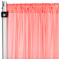 Chiffon Curtain Drape 12ft H x 58" W Panel - Coral