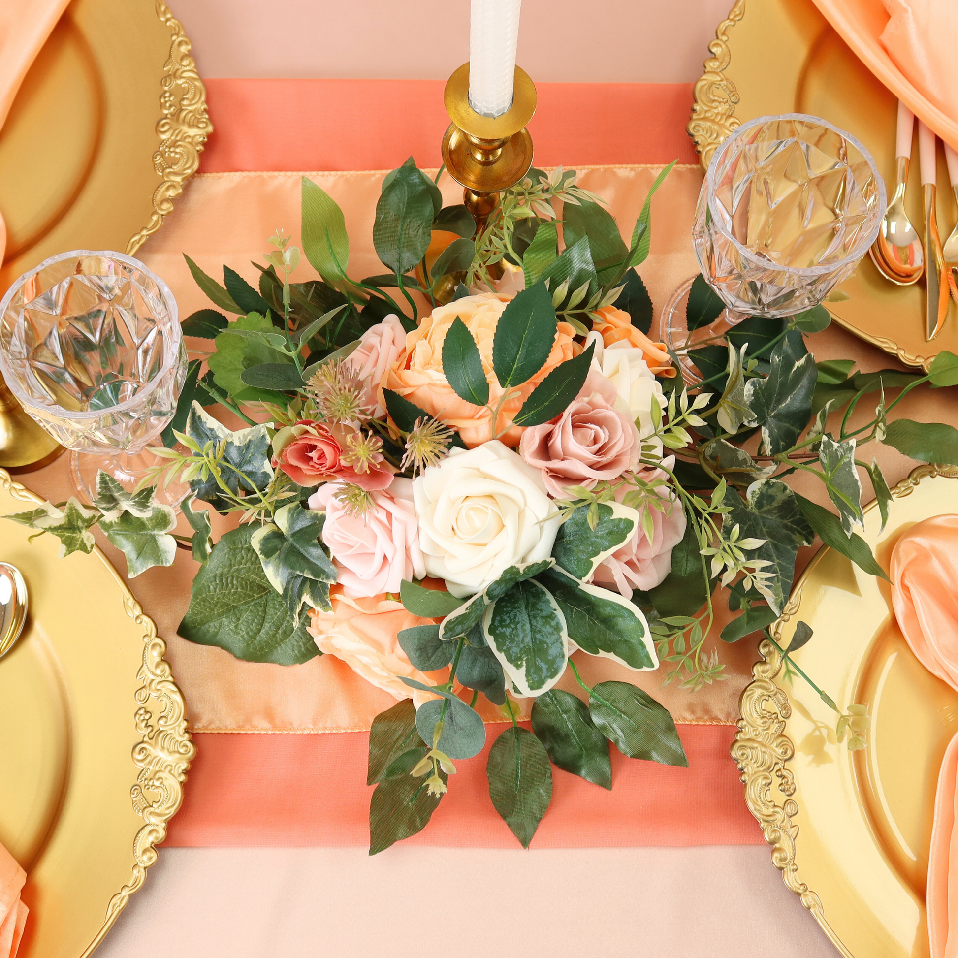 Slub Cotton Table Runner in Coral Color with | Ubuy Slub Cotton Table Runner in Coral Color with | Ubuy