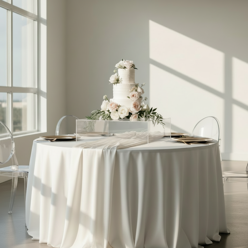 Clear Acrylic Cake Box Stand 18