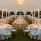 Covered Tent Event - Baby Blue Chiavari Seat Pad Covers