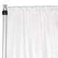 Crinkle Shimmer 12ft H x 52" W Drape/Backdrop Panel - Light Ivory/Off White