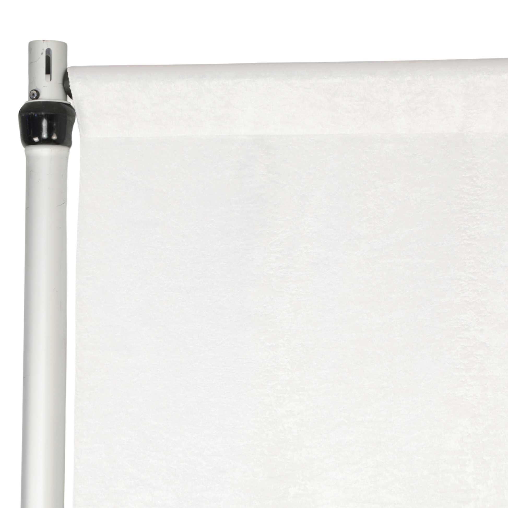 Crinkle Shimmer 12ft H x 52" W Drape/Backdrop Panel - Light Ivory/Off White