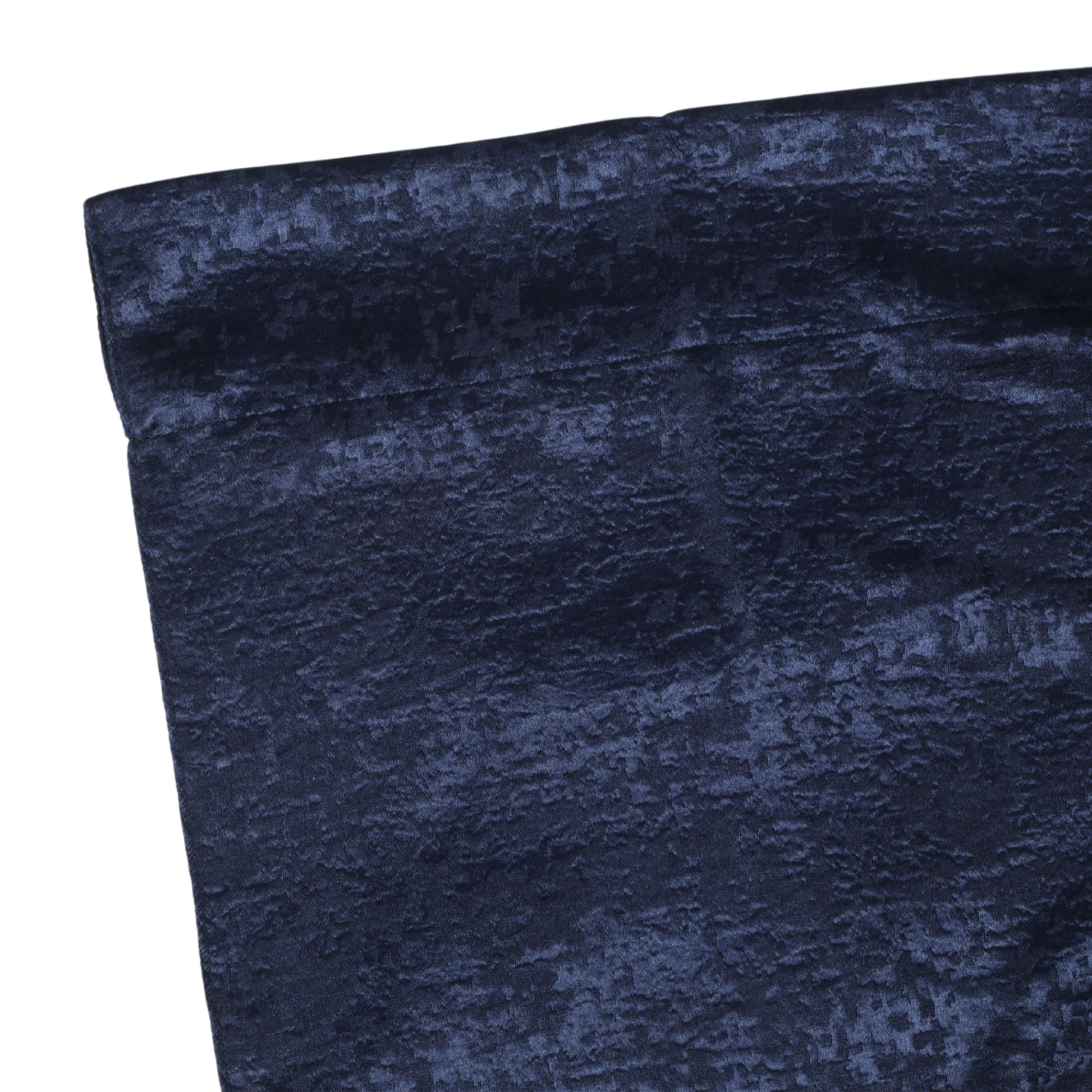 Crinkle Shimmer 12ft H x 52" W Drape/Backdrop Panel - Navy Blue