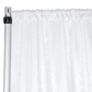 Crinkle Shimmer 10ft H x 52" W Drape/Backdrop Panel - White