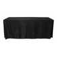 Crinkle Shimmer 90"x156" Rectangular Tablecloth - Black