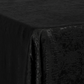 Crinkle Shimmer 90"x156" Rectangular Tablecloth - Black