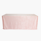 Crinkle Shimmer 90"x156" Rectangular Tablecloth - Blush/Rose Gold