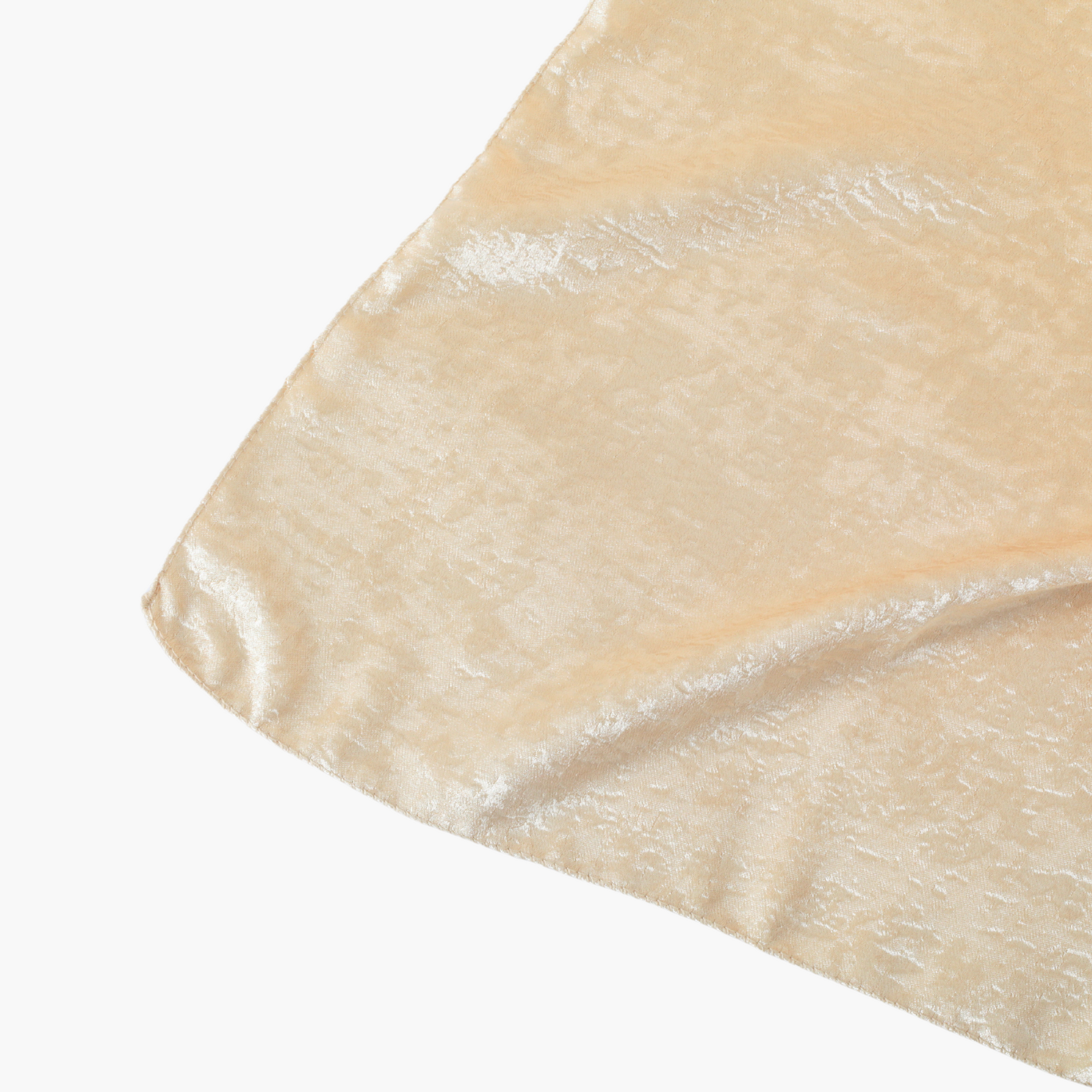 Crinkle Shimmer 90"x156" Rectangular Tablecloth - Champagne