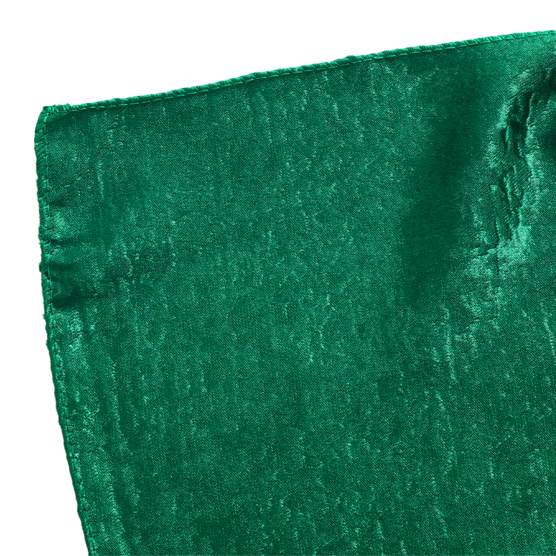 Crinkle Shimmer 90"x132" Rectangular Tablecloth - Emerald Green