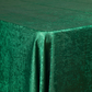 Crinkle Shimmer 90"x132" Rectangular Tablecloth - Emerald Green