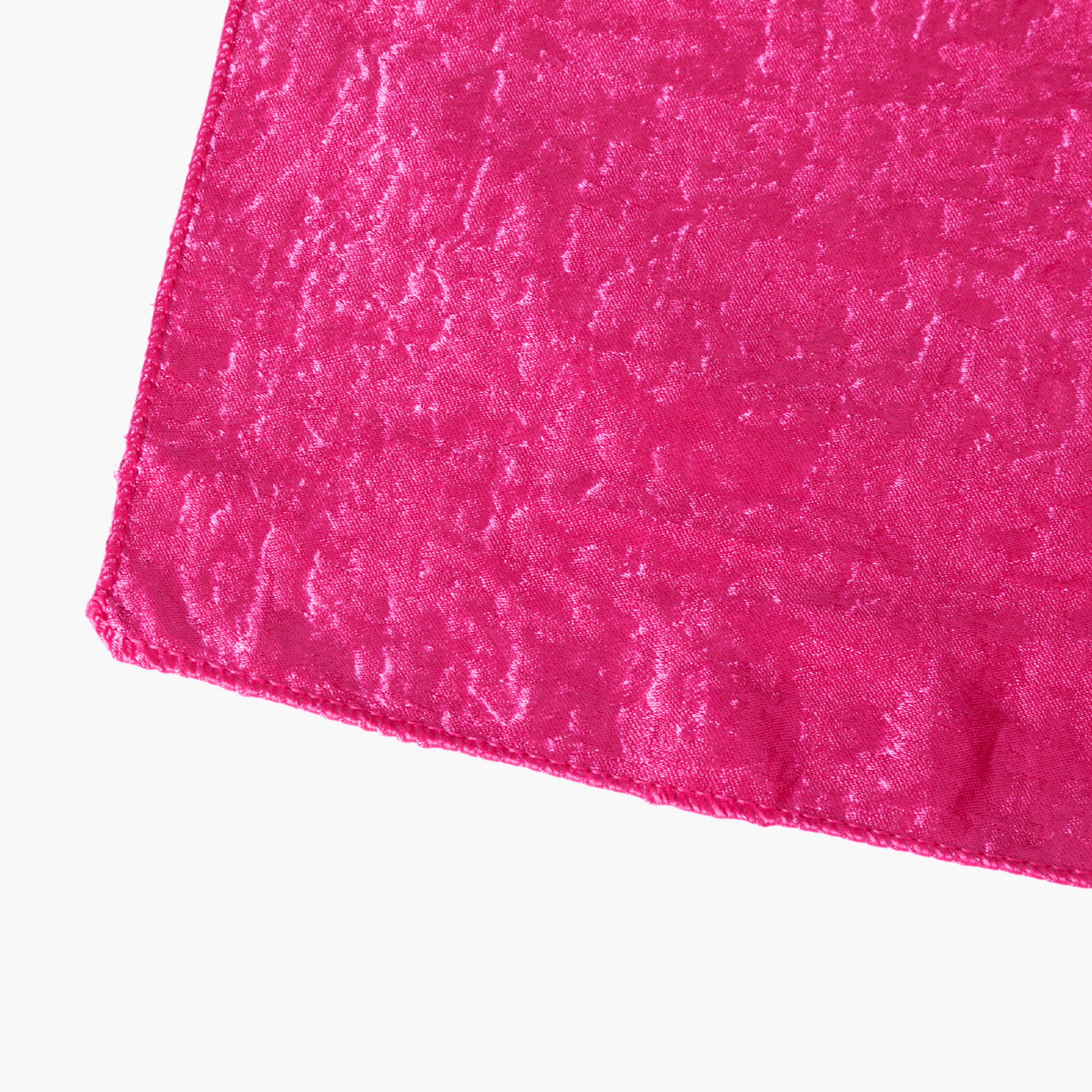 Crinkle Shimmer 90"x156" Rectangular Tablecloth - Fuchsia