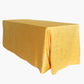 Crinkle Shimmer 90"x132" Rectangular Tablecloth - Gold