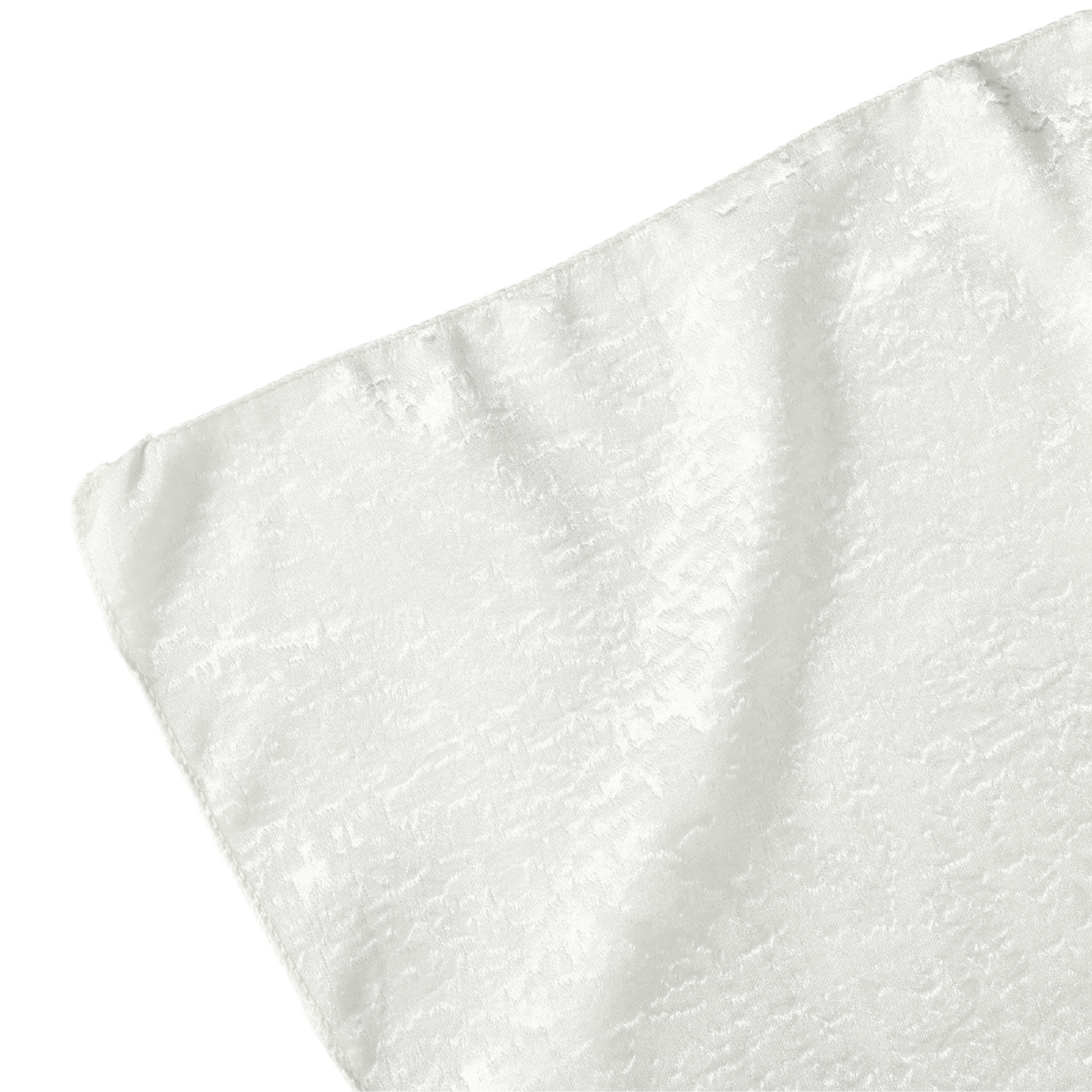 Crinkle Shimmer 90"x156" Rectangular Tablecloth - Light Ivory/Off White