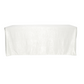 Crinkle Shimmer 90"x156" Rectangular Tablecloth - Light Ivory/Off White