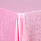 Crinkle Shimmer 90"x156" Rectangular Tablecloth - Pink