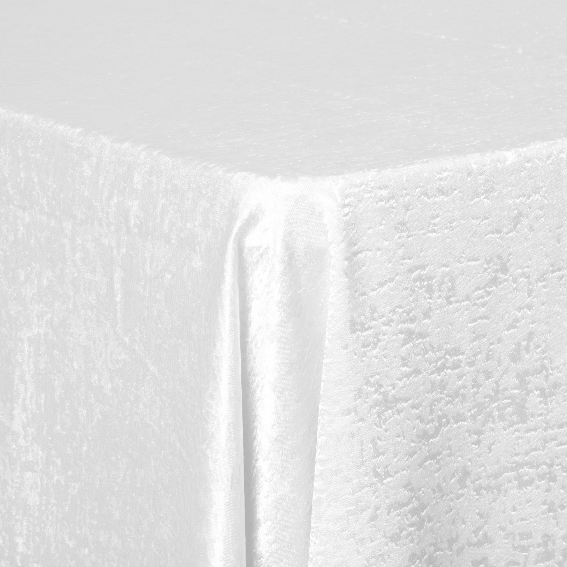 Crinkle Shimmer 90"x132" Rectangular Tablecloth - White