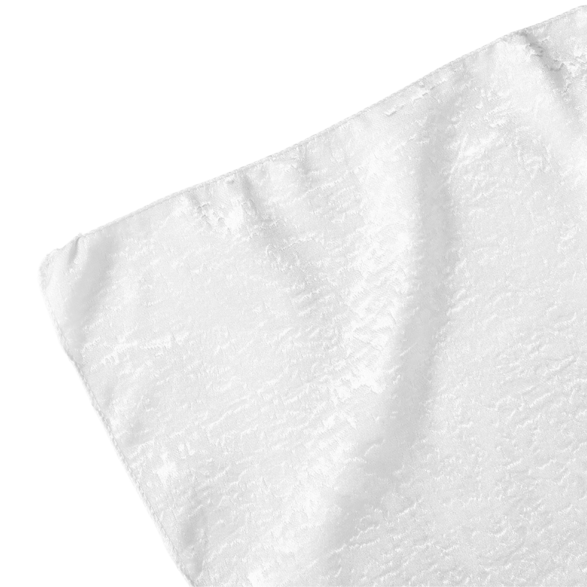 Crinkle Shimmer 90"x156" Rectangular Tablecloth - White