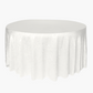 Crinkle Shimmer 132" Round Tablecloth - Light Ivory/Off White