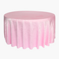 Crinkle Shimmer 120" Round Tablecloth - Pink
