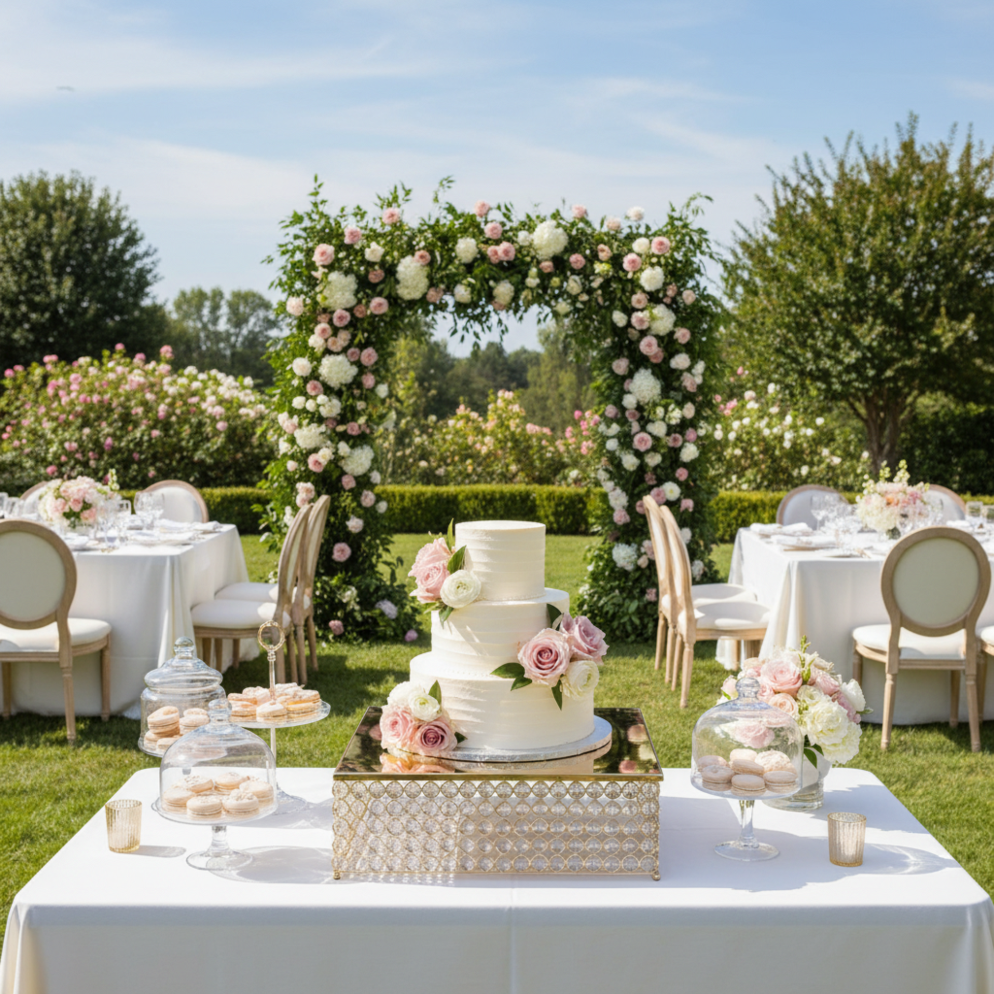 Crystal Cake Stand – Outdoor Garden