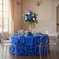 Curly Willow 14ft Table Skirt - Royal Blue.