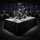 Curly Willow Black Table Skirt - Modern Gala