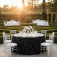 Curly Willow Black Table Skirt - Outdoor Garden