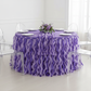 Curly Willow 17ft Table Skirt - Purple.