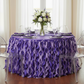 Curly Willow 21ft Table Skirt - Purple.