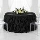 Curly Willow 14ft Table Skirt - Black.