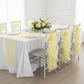 Curly Willow Chair Sash - Pastel Yellow.