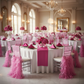 Curly Willow Chiavari Chair Back Slip Cover - Fuchsia.