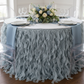 Curly Willow 14ft Table Skirt - Dusty Blue.