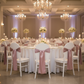 Dusty Rose/Mauve Satin Chair Sash - Indoor Wedding Lifestyle