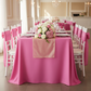 Economy Polyester Tablecloth 90"x132" Oblong Rectangular - Fuchsia.