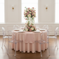 Economy Polyester Tablecloth 108" Round - Blush/Rose Gold.