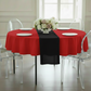 Economy Polyester Tablecloth 90" Round - Red.